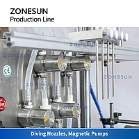 ZONESUN ZS-FAL180D6 ЛИНИЯ ПО РОЗЛИВУ ЭТИКЕТИРОВАНИЮ И УКУПОРКЕ КРУГЛЫХ БУТЫЛОК С МАГНИТНЫМ НАСОСОМ2