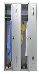 Шкаф металлический для раздевалок, многосекционный 1400×450×1700