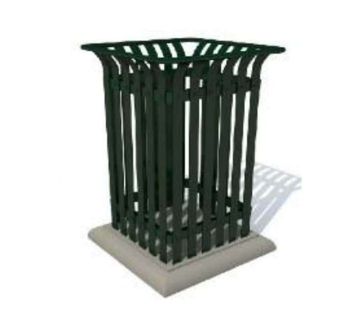 Урна со вставкой и подставкой для основания