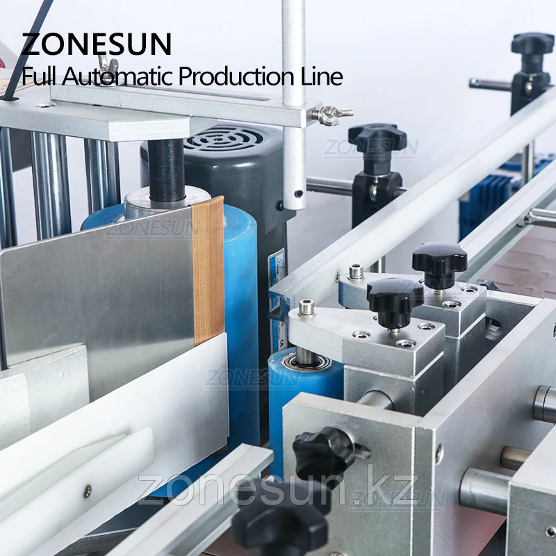 ZONESUN МАШИНА ДЛЯ УКУПОРКИ ЖИДКОСТЕЙ И КРУГЛЫХ ЭТИКЕТОК С ВИБРАЦИОННЫМ УСТРОЙСТВОМ ПОДАЧИ КРЫШЕК