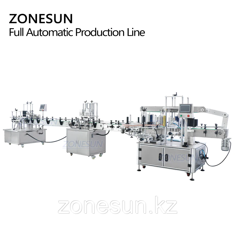 ZONESUN ZS-FAL180X1 АВТОМАТИЧЕСКАЯ ВАКУУМНАЯ МАШИНА ДЛЯ РОЗЛИВА И УКУПОРКИ КРУГЛЫХ И КВАДРАТНЫХ БУТЫЛОК