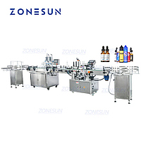 ZONESUN ZS-FAL180A8 ПОЛНОСТЬЮ АВТОМАТИЧЕСКАЯ МАШИНА ДЛЯ РОЗЛИВА И ЭТИКЕТИРОВАНИЯ ЖИДКОСТЕЙ С МАГНИТНЫМ НАСОСОМ