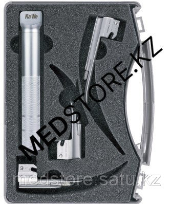Ларингоскоп WL в комплекте (для новорожденных) KAWE (рукоять + 3 клинка + кейс), 03.51120.011