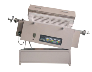 Ротационная вакуумная трубчатая муфельная печь до 1400 С диаметр трубки 120 мм зона 450 мм