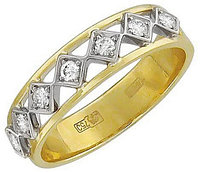 Эстет 01К164815Ж размер 19.5 вес 3 г золото, фианит