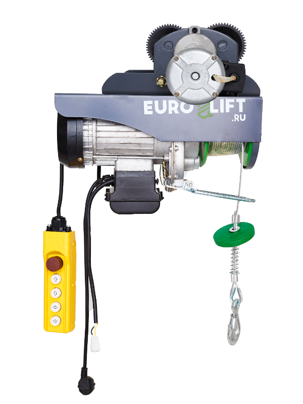 Таль электрическая Euro-lift KX 250 125/250 кг, 12/6 м передвижная