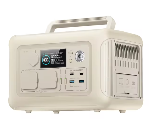 Портативный генератор ALLPOWERS R600, 299 Втч, 600 Вт, электростанция с розетками переменного тока