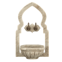 Мраморная арка АМ-59 для курны в хамам