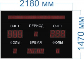 Универсальное спортивное табло № 4