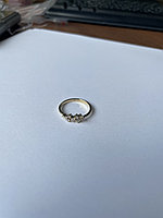 Эстет 01К1314450_э размер 17 вес 1.9 г золото, фианит