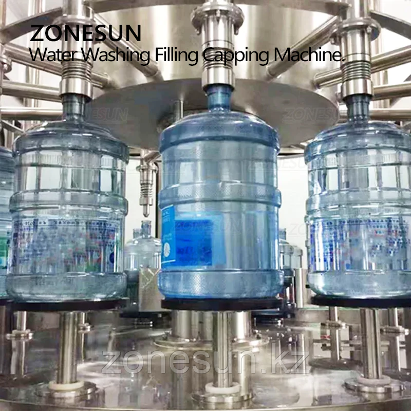 ZONESUN ZS-AFMW АВТОМАТИЧЕСКАЯ МАШИНА ДЛЯ ПРОМЫВКИ БУТИЛИРОВАННОЙ ВОДЫ, РОЗЛИВА И УКУПОРКИ 3-В-1