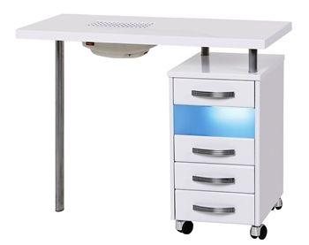 Стол маникюрный с 1 тумбой и вытяжкой