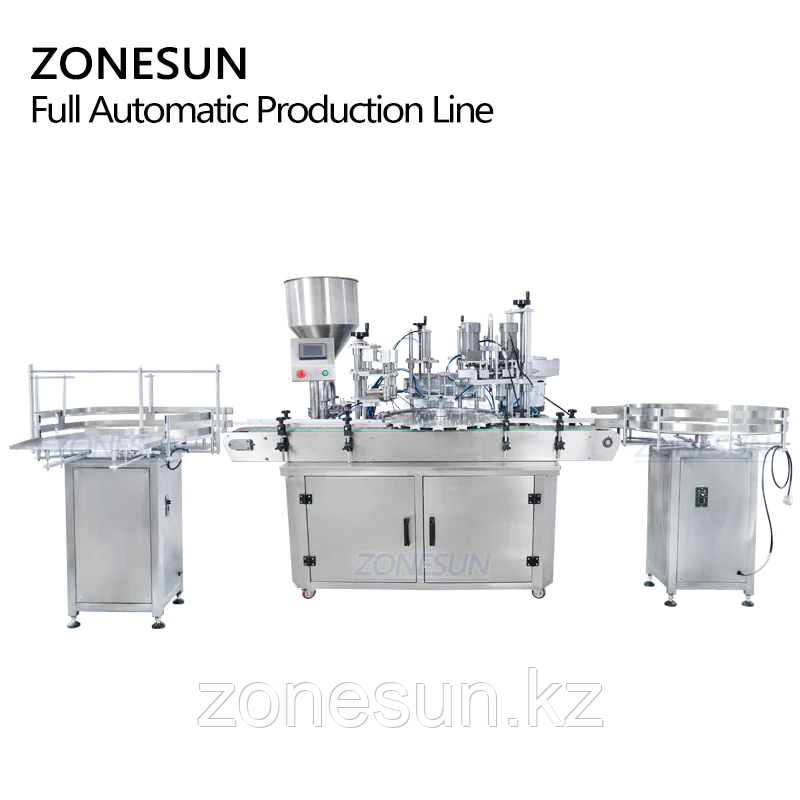 МАШИНА ДЛЯ РОЗЛИВА И УКУПОРКИ ЖИДКОЙ ПАСТЫ ZONESUN НА ЗАКАЗ С РАСШИФРОВЩИКОМ БУТЫЛОК