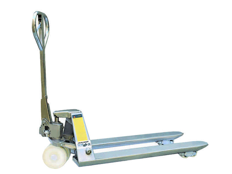 Тележка гидравлическая 2000 кг 2000 мм TOR BX нержавеющая сталь (нейлоновые колеса)