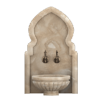 Мраморная арка АМ-50 для курны в хамам