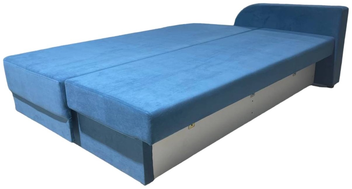 Лидер Эльф тахта, обивка велюр, 45x205x90, синий