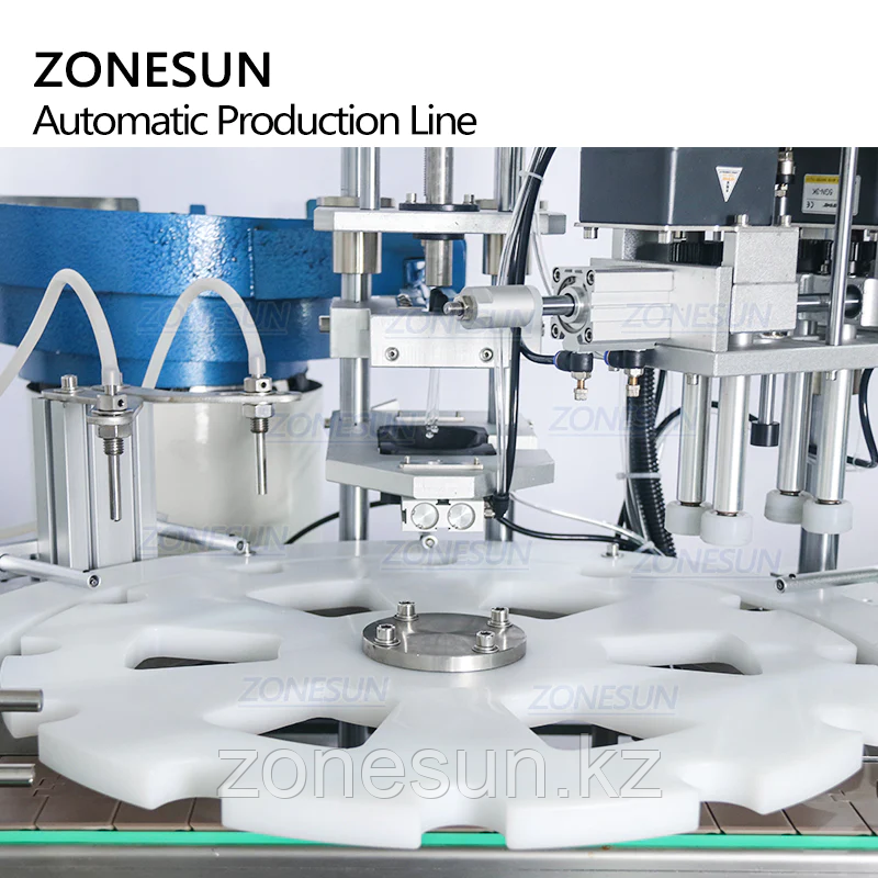 ZONESUN ZS-FAL180A8 ПОЛНОСТЬЮ АВТОМАТИЧЕСКАЯ МАШИНА ДЛЯ РОЗЛИВА И ЭТИКЕТИРОВАНИЯ ЖИДКОСТЕЙ С МАГНИТНЫМ НАСОСОМ