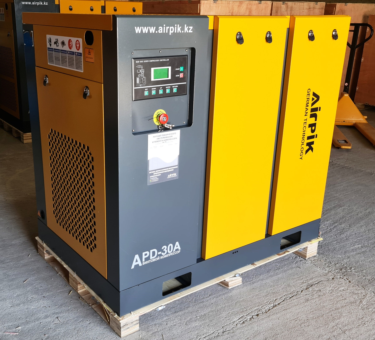 Винтовой воздушный компрессор APD-30E-3,2 куб.м, 10бар, 22кВт