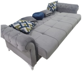 Mizam Эпика 224317174 диван прямой (диван прямой) обивка ткань, серый1