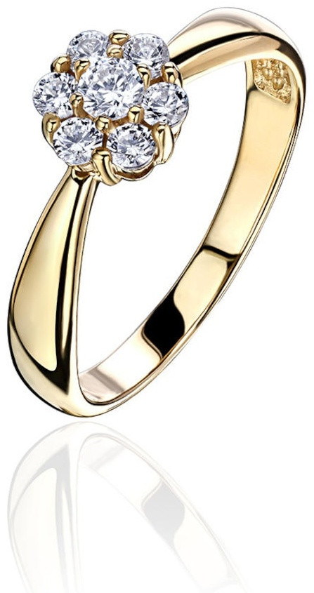 Эстет 01К1313913 размер 18 вес 1.99 г золото, фианит