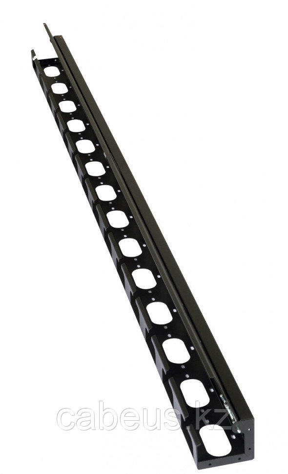 Организатор коммутационных шнуров Datarex, 26HU, 800 мм Ш, вертикальный, для шкафов, цвет: чёрный, (2 шт в
