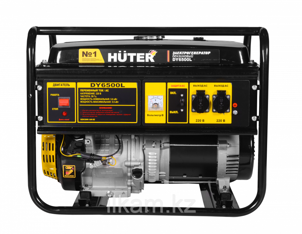 Портативный бензиновый генератор HUTER DY6500L