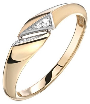 Эстет 01К1314716Р_э размер 18.5 вес 1.61 г золото, фианит