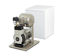 DK50-10 S - безмасляный компрессор для одной стоматологической установки без осушителя, с шумопоглощающим шкаф