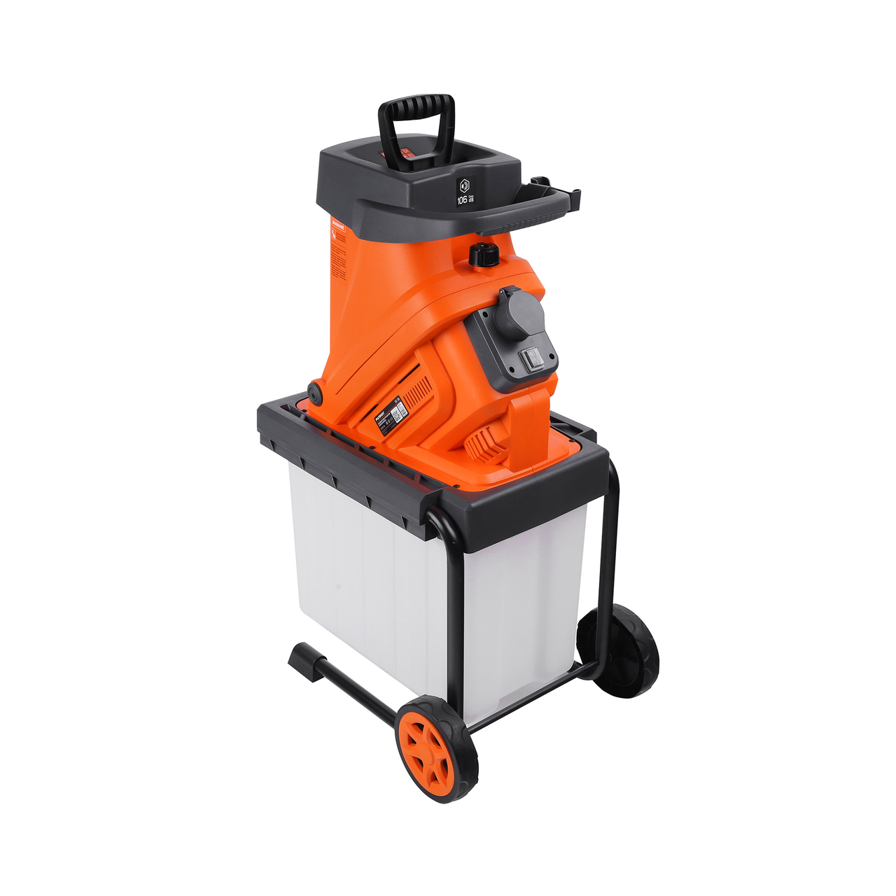 Измельчитель электрический PATRIOT SE26, 2600Вт, макс диаметр веток 40мм, 4500 об/мин, пластик бак 50л