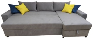 A BLVD Elagante_sofa , обивка ткань, 100x300x160, серый1