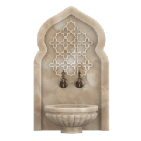 Мраморная арка АМ-33 для курны в хамам