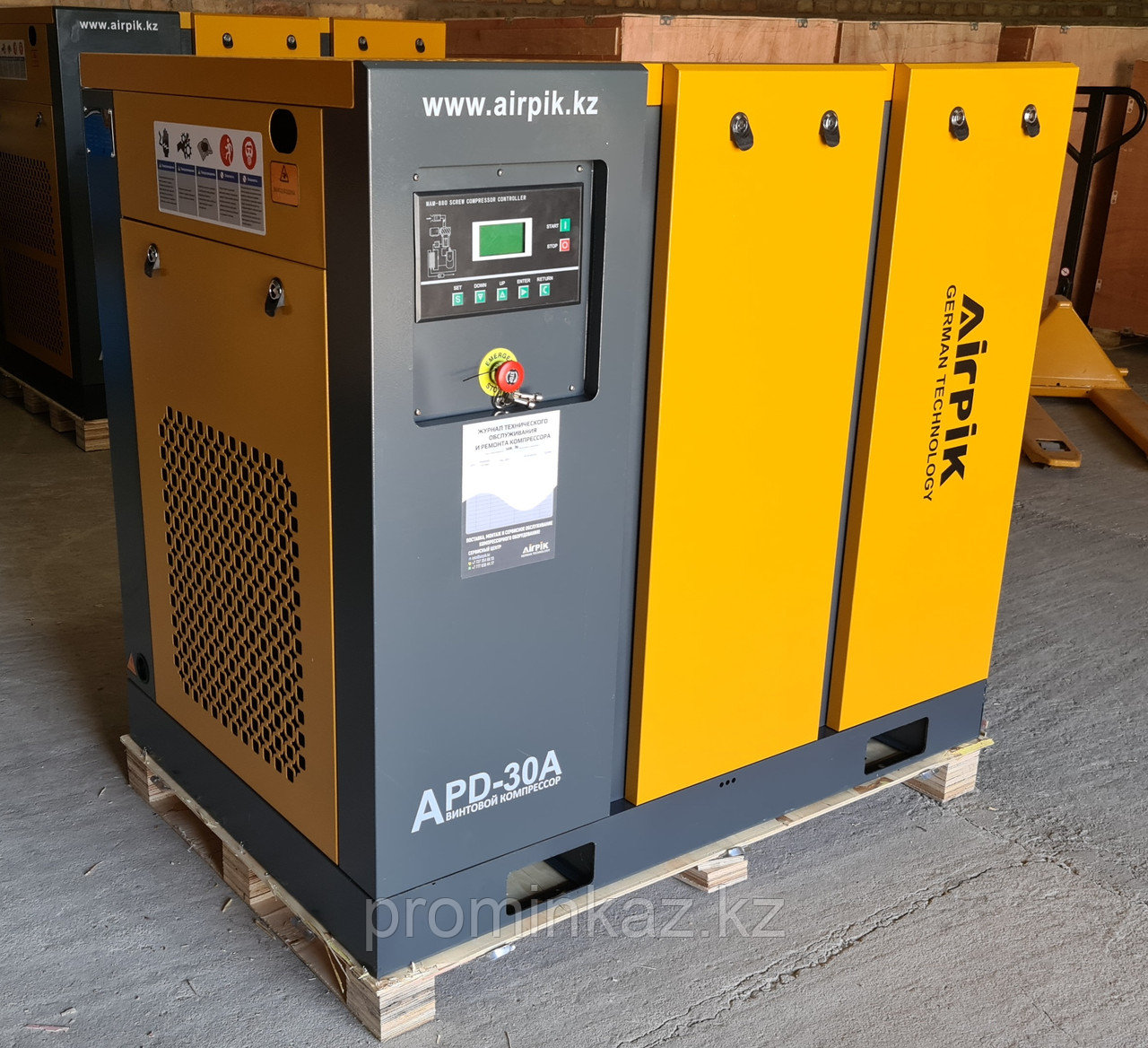 Винтовой компрессор APD-30A, -3,6 куб.м, 22кВт, AirPIK