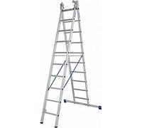 Трехсекционная универсальная лестница KRAUSE STABILO 3 х 10 перекладин с дополнительной функцией 1337624