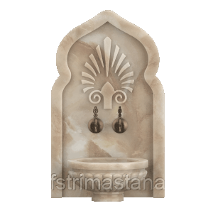 Мраморная арка АМ-38 для курны в хамам