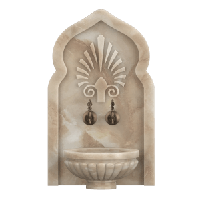 Мраморная арка АМ-38 для курны в хамам